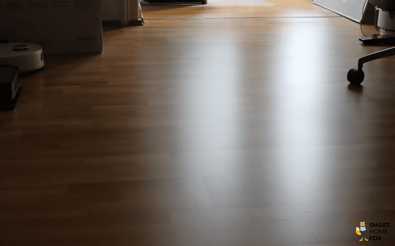 Tineco Floor One S6 Flashdry Pet Wischtest Ergebnis